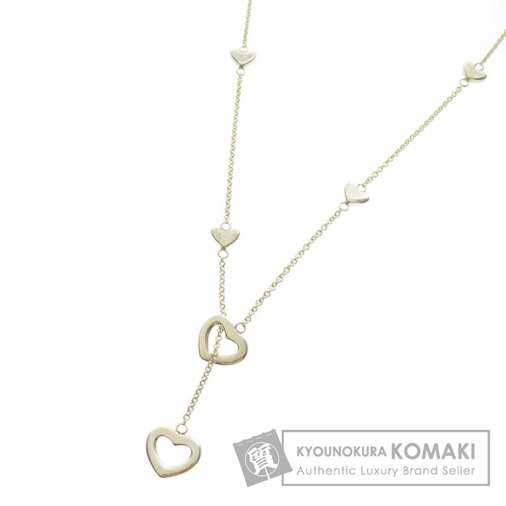 Tiffany Heart Lariat Necklace Silver